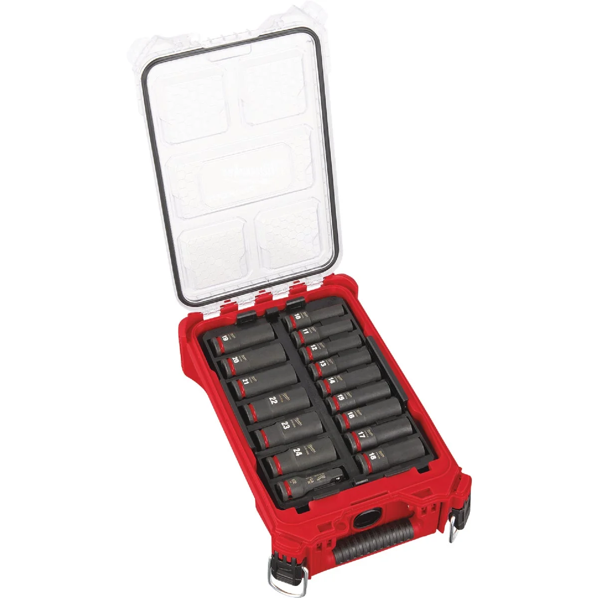 Quality Milwaukee SHOCKWAVE Metric 1 2 In. Drive 6-Point Deep Impact Driver Set with PACKOUT Organizer 16-Piece Environmentally Friendly