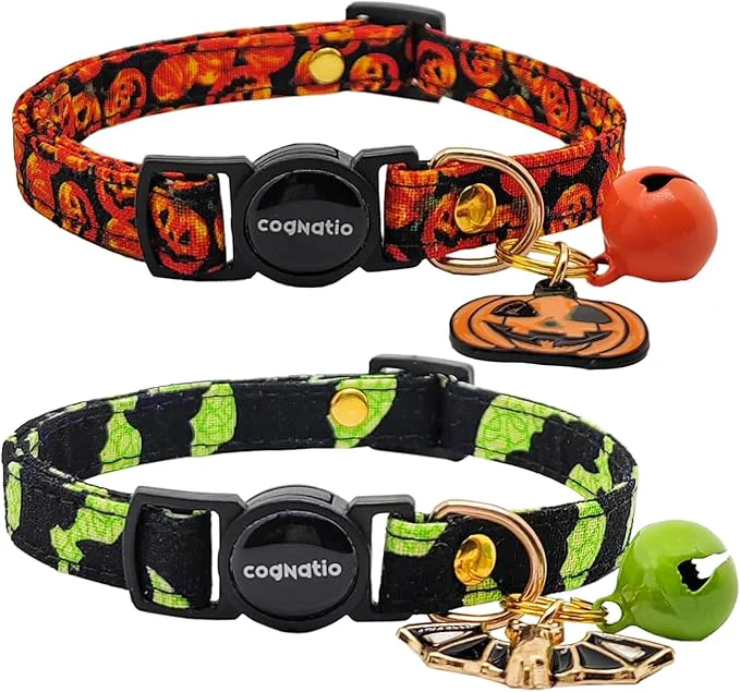 Exceptional 2 Pack Cotton Breakaway cat Collars Advanced