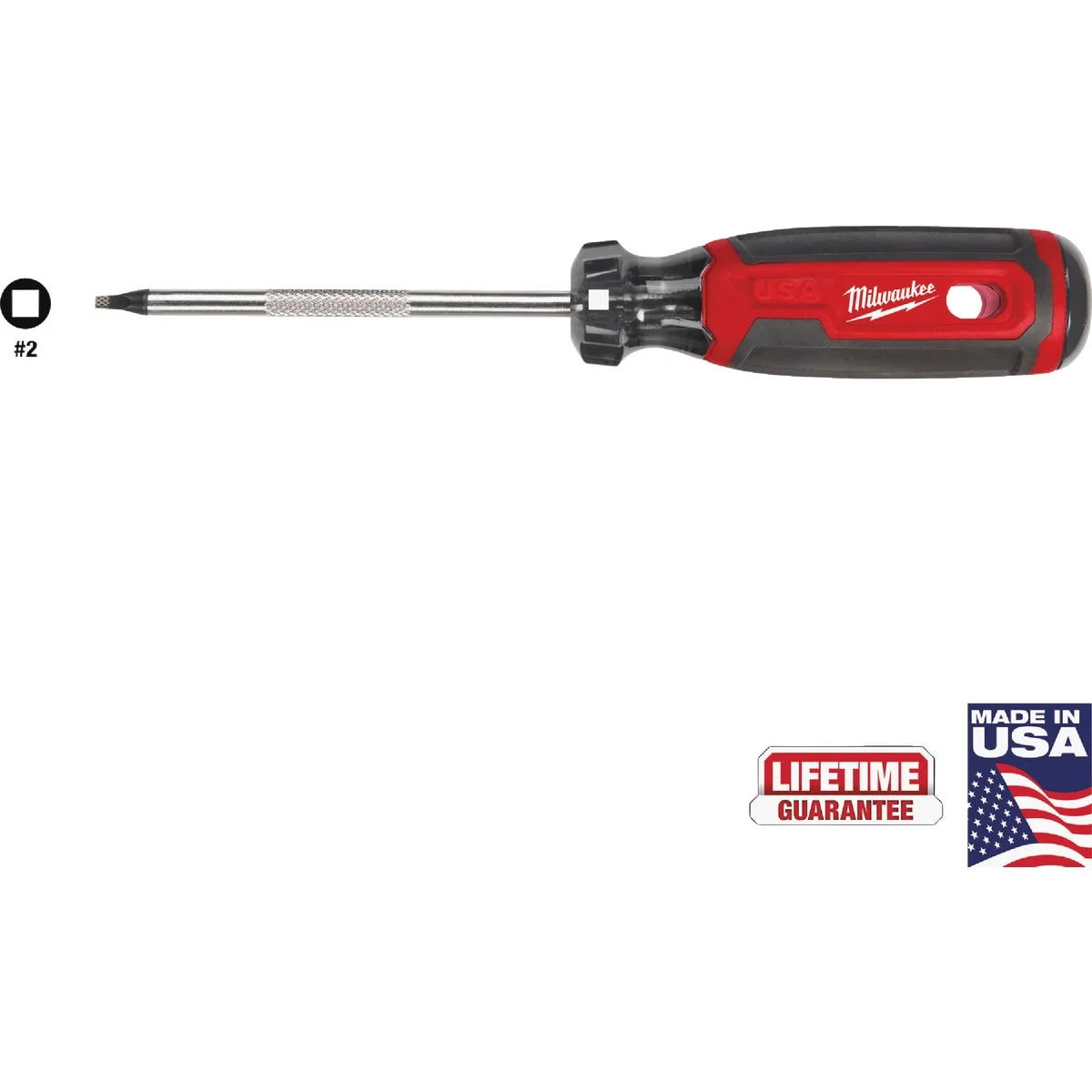 Fine Milwaukee 3 x 6 In. Square Recess Cushion Grip Screwdriver USA Environmentally Friendly