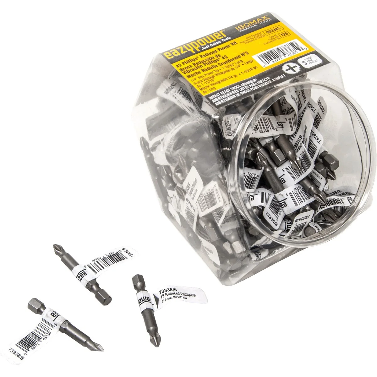High-Quality Eazypower 2 Phillips 2 In. Screwdriver Bit 125-Pack Selected