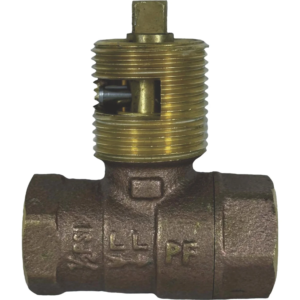 Traditional Blue Flame 1 2 In. Brass Quarter-Turn Straight Ball Gas Valve High-Grade