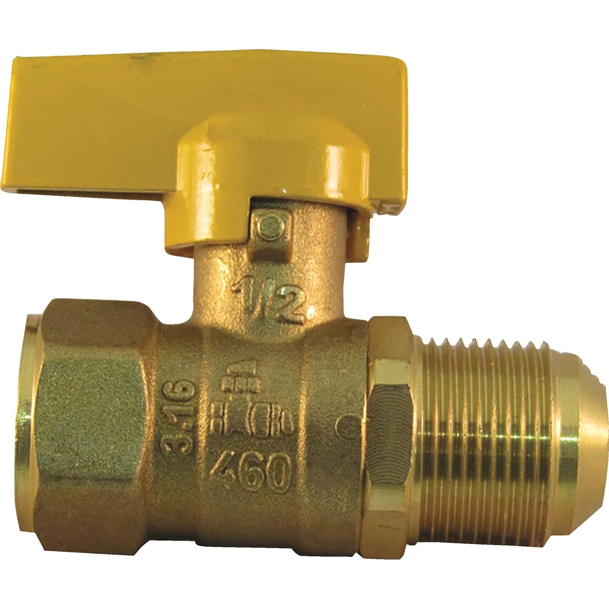 Stylish Pro-Flex CSST 1 2 In. FIP x 3 8 In. Flare 1 Piece Gas Valve Carefully Designed