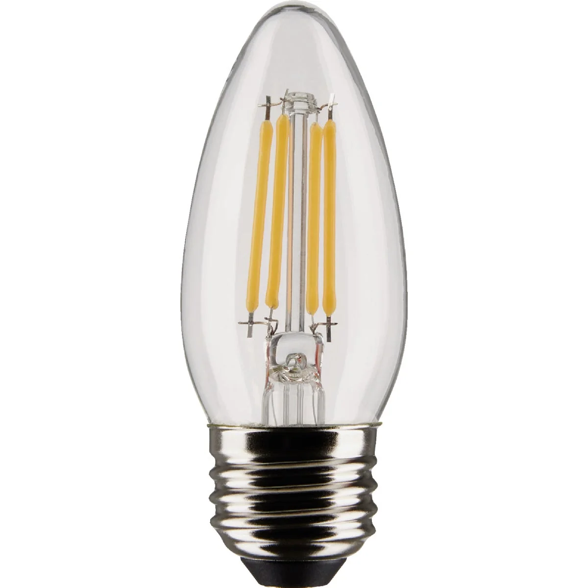 Casual Satco 40W Equivalent Warm White B11 Medium Traditional LED Decorative Light Bulb 2-Pack Luxury