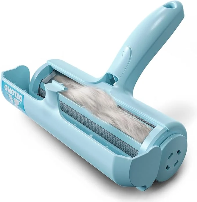 Trendy DELOMO Pet Hair Removal Tool Pet Hair Remover – Lint Roller for Pet Hair – Cat and Dog Hair Remover for Couch Furniture Carpet Car Seat Reusable Lint Roller with Fur Bin Pet Owner EssentialAbout ThisOverview Durable