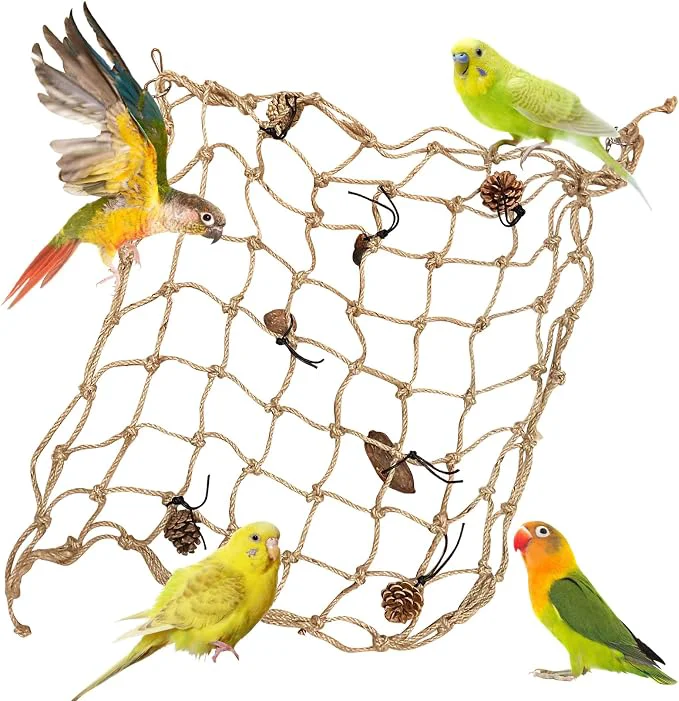 Elegant Tfwadmx Bird Climbing Rope Net Parrot Perch Climbing Rope Ladder Large Size Sophisticated