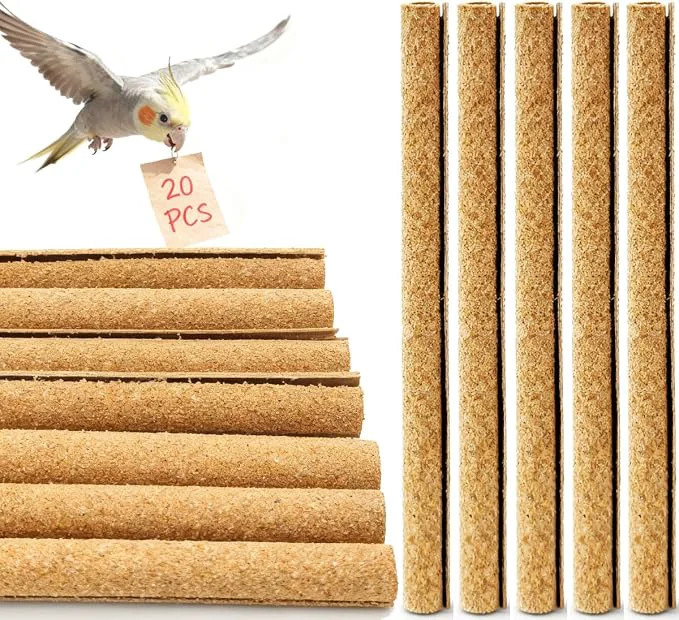 Long-Lasting 20-Pack Sanded Perch Covers for Parakeets Elite