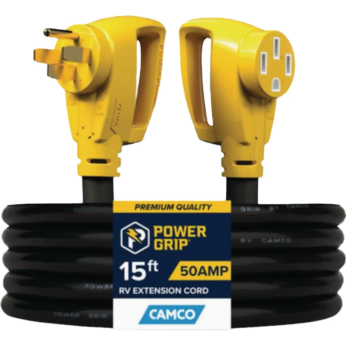 Innovative Camco Power Grip 15 Ft. 50A 125 250V Heavy-Duty RV Extension Cord Responsible