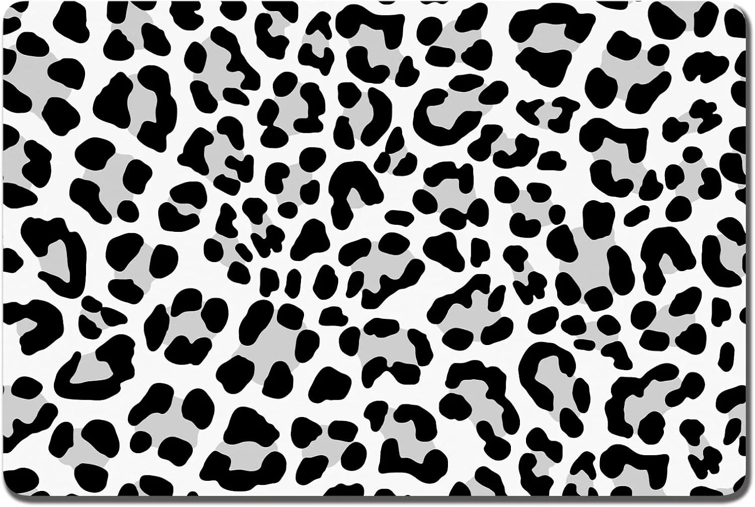 Innovative Rnivvi Dog Food Mat 16 x 24 Leopard Absorbent Dog Cat Bowl Mat for Food and Water Cute Anti-Slip Rubber Pet Feeding Rug Protect Floors Puppy Placemat for Feeding Watering Supplies Leopard Certified