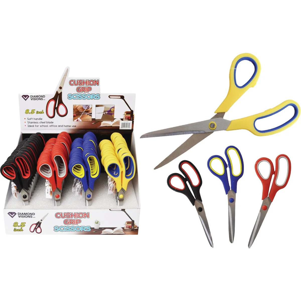 Superior Diamond Visions 8-1 2 In. Cushion Grip Scissors Sustainable