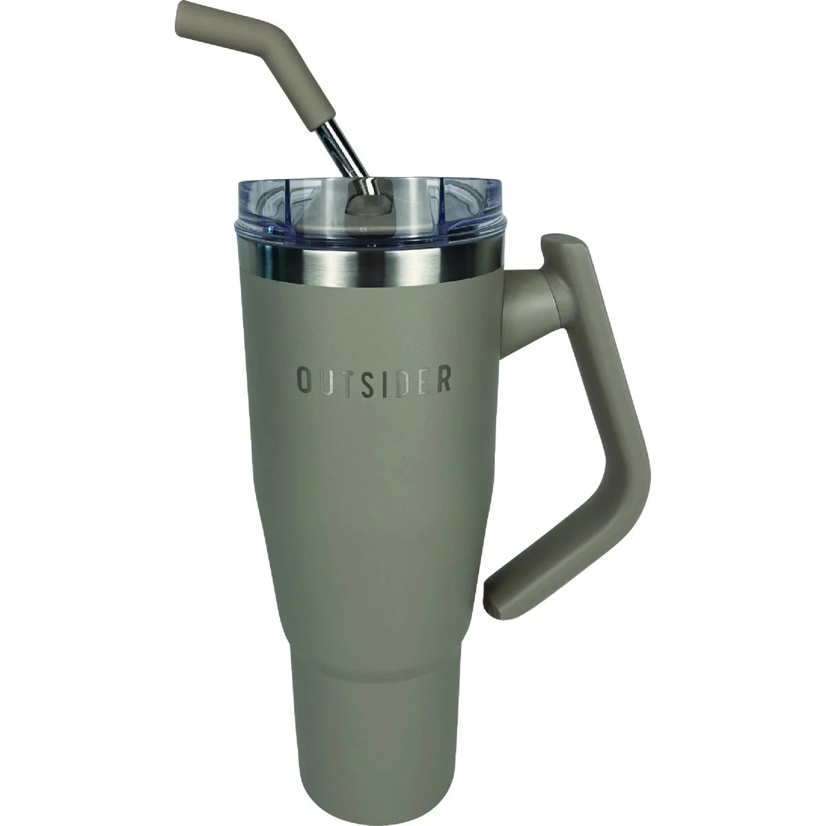 Pure Outsider 40 Oz. Insulated Tumbler with Swivel Handle Cobblestone Smooth