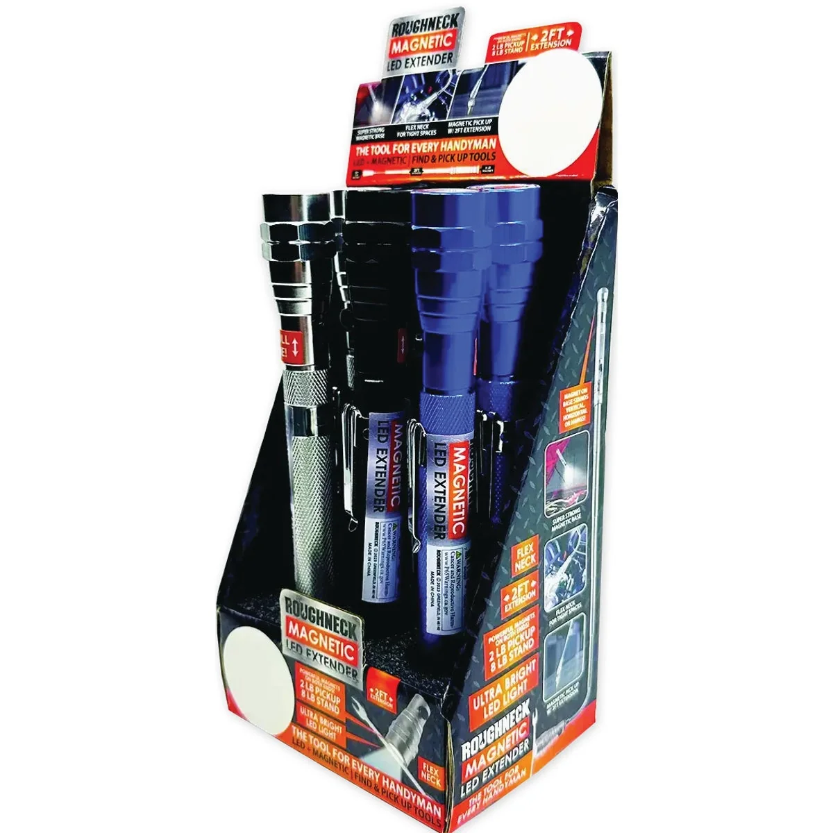 Breathable Rougneck LED Flashlight Extender Tool with Magnetic Stand Durable