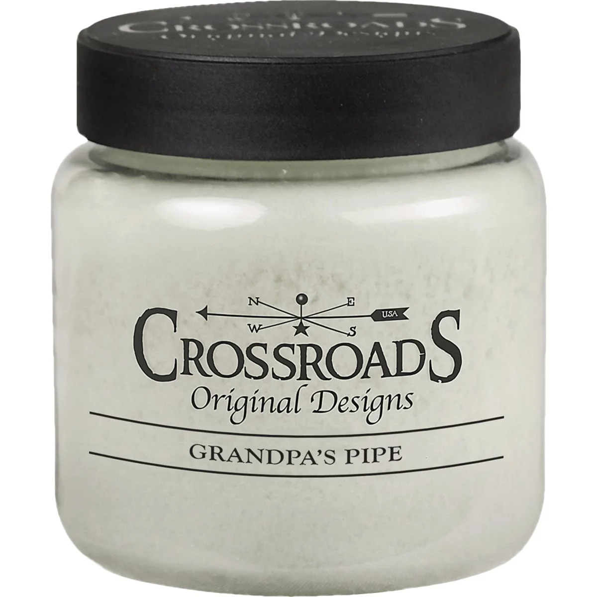 Clean Crossroads Designs 16 Oz. Jar Candle Grandpa’s Pipe Smooth