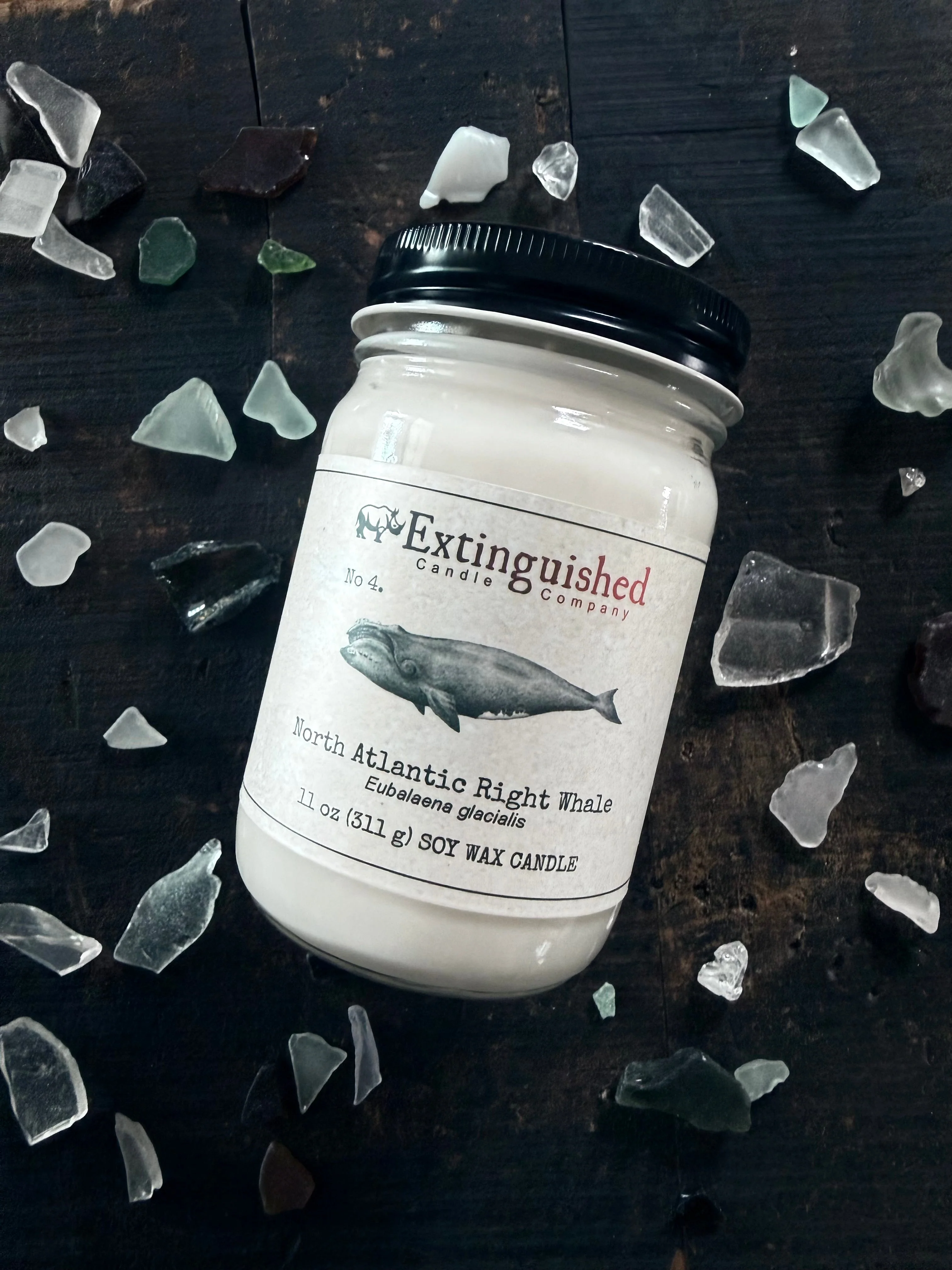 Stylish Extinguished Candle Co. No 4. North Atlantic Right Whale Dependable