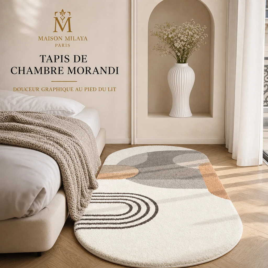 Consistent Tapis de Chambre Morandi Lavable – Maison Milaya Practical