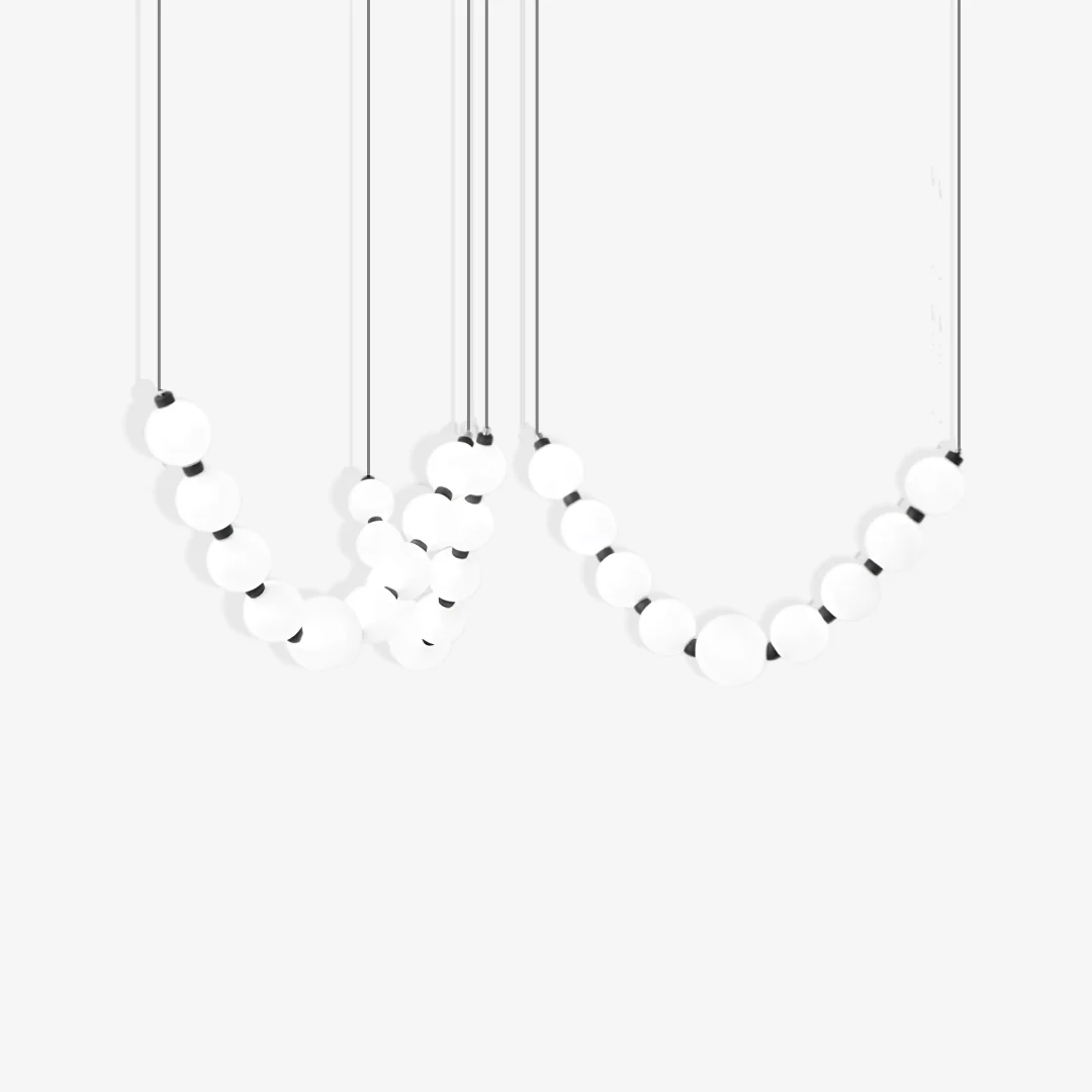 Outstanding Pearl Necklace Chandelier Classic