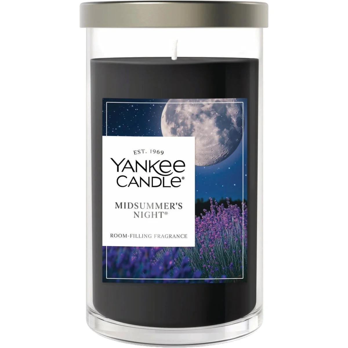 Soft Yankee Candle 14-1 4 Oz. Mid Summer’s Night Medium Pillar Candle Original