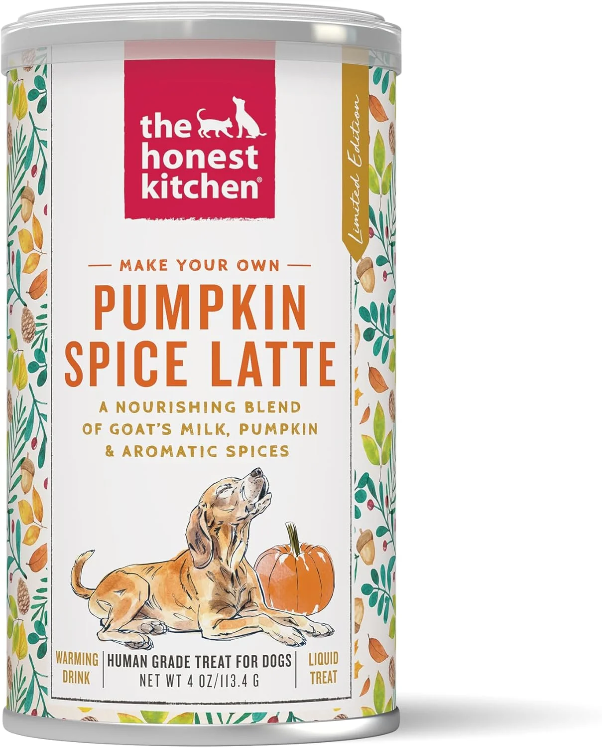 Exceptional The Honest Kitchen Pumpkin Spice Latte 4oz Canister Detailed