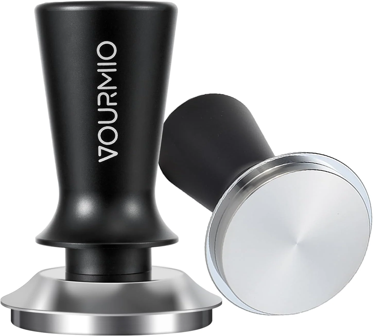 Versatile 51mm Espresso Tamper – Spring-Loaded Coffee Tamper with Flat Stainless Steel Base Compatible with All 51mm Portafilter Basket Smart