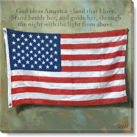 Quality Inspirational Old Glory Giclee Wall Art Flexible
