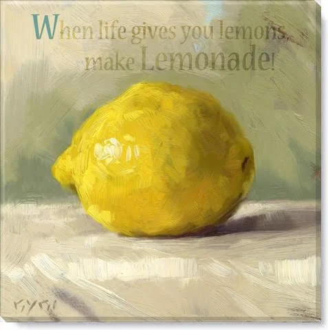 Fashionable Lemon Giclee Wall Art Traditional