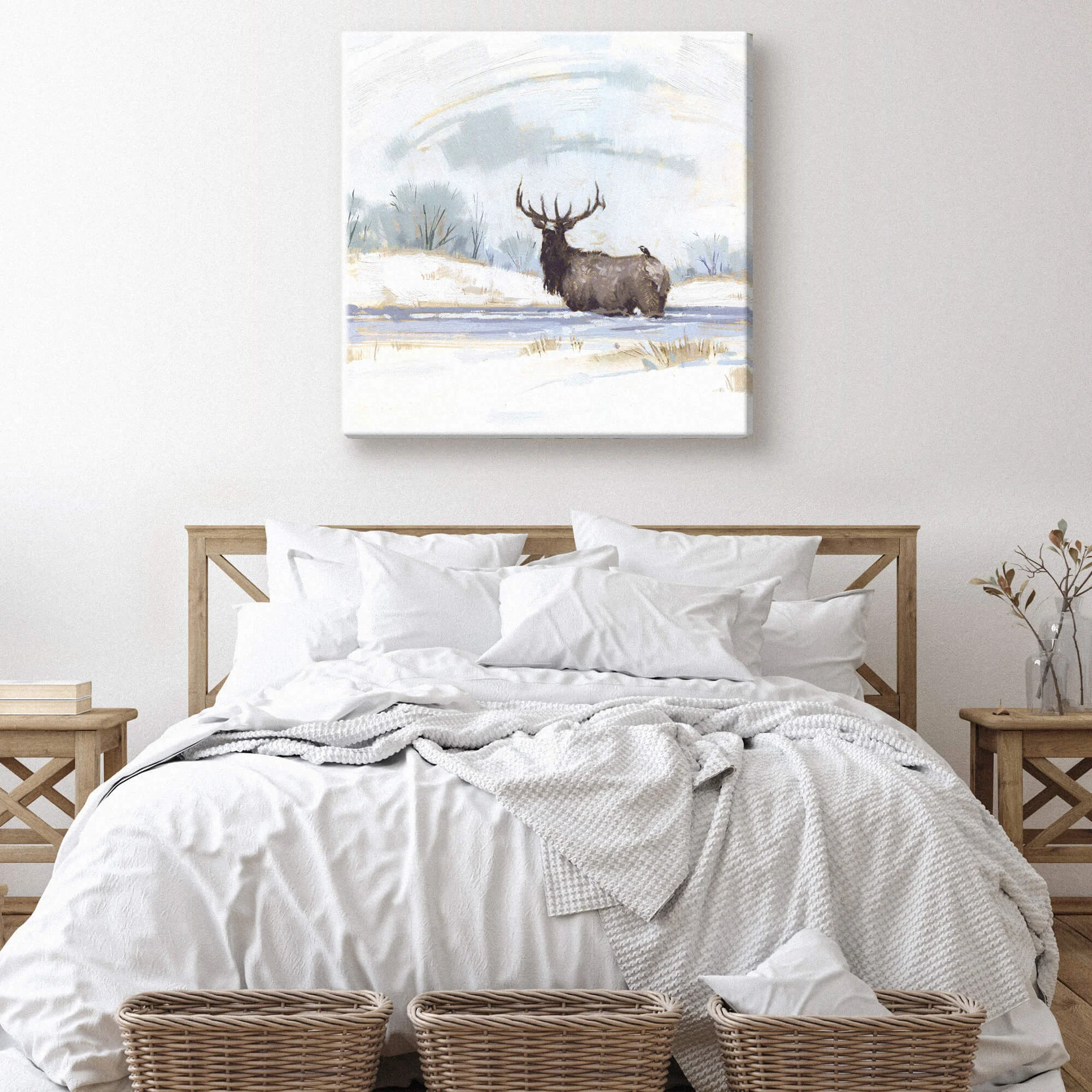 Elite Winter Elk Giclee Wall Art Official