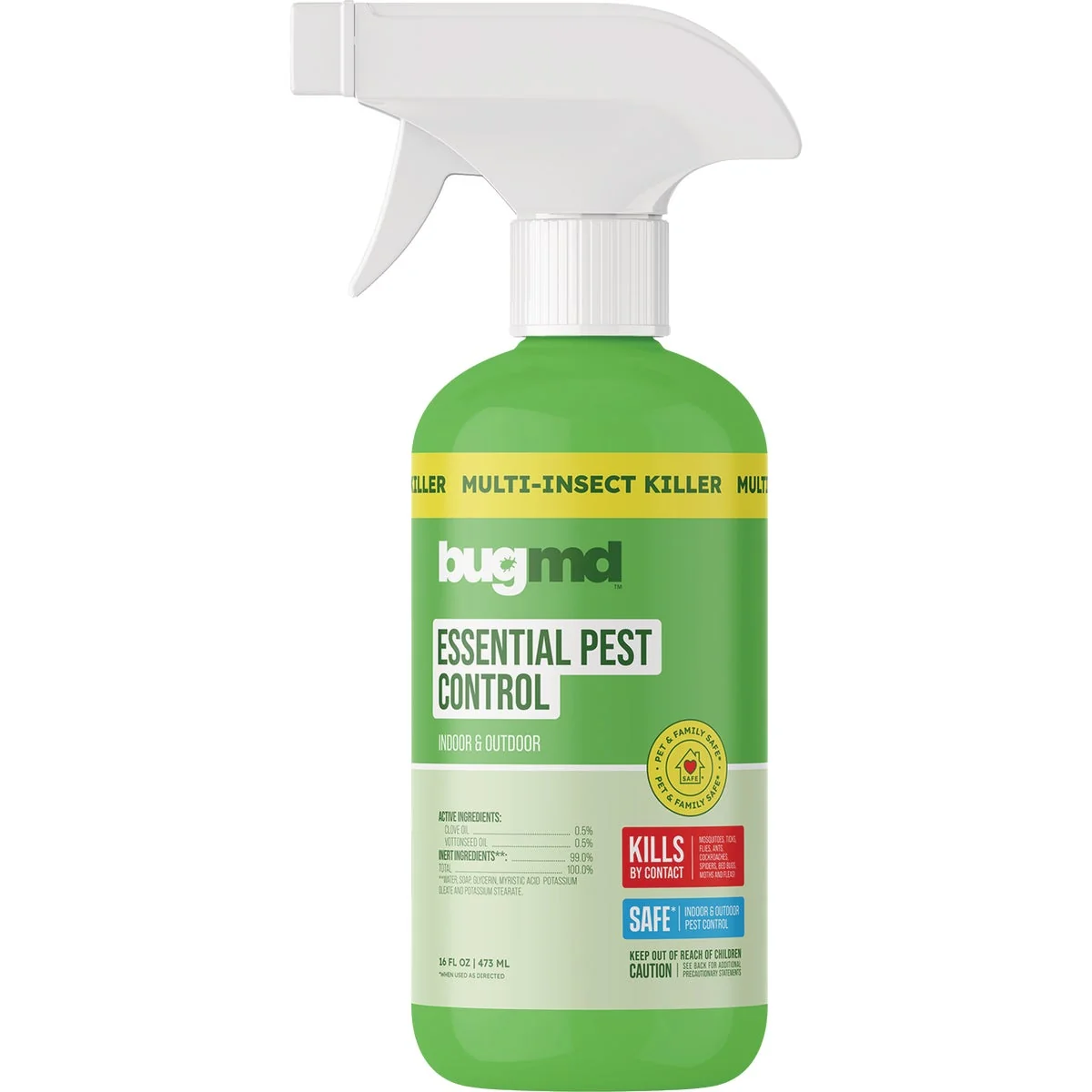 Green BugMD 16 Oz. Essential Pest Control Insect Repellent Natural