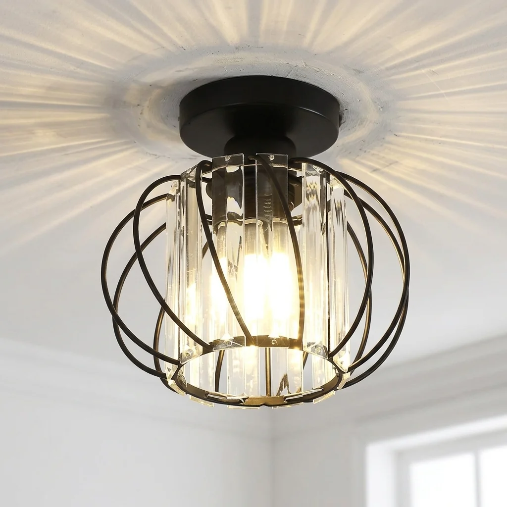 Outstanding Crystal Ceiling Light Adds Sparkle to Any Room User-Friendly