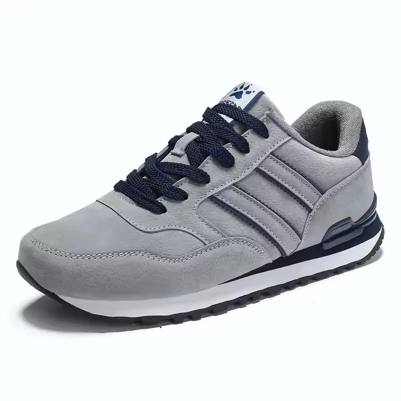 Recyclable TerraFlex — Men’s Lace-Up Casual Trainers Breathable Faux-Leather Artisan