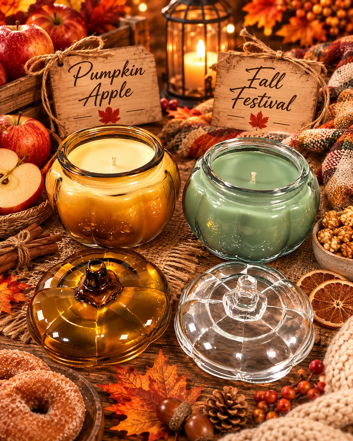 Easy-to-Use Glass Pumpkin Candles Clean