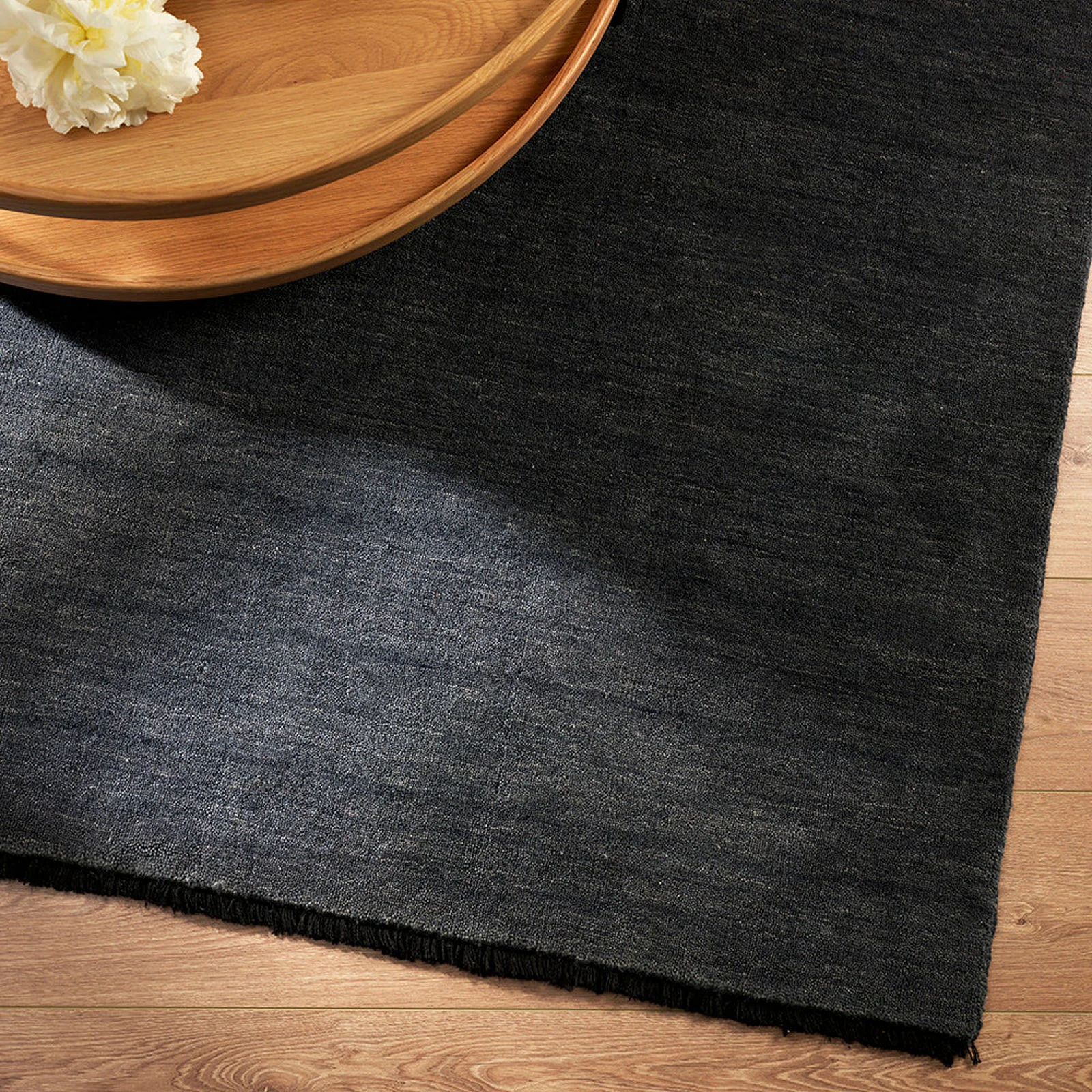 Certified Sandringham Floor Rug Storm Blue High-Quality
