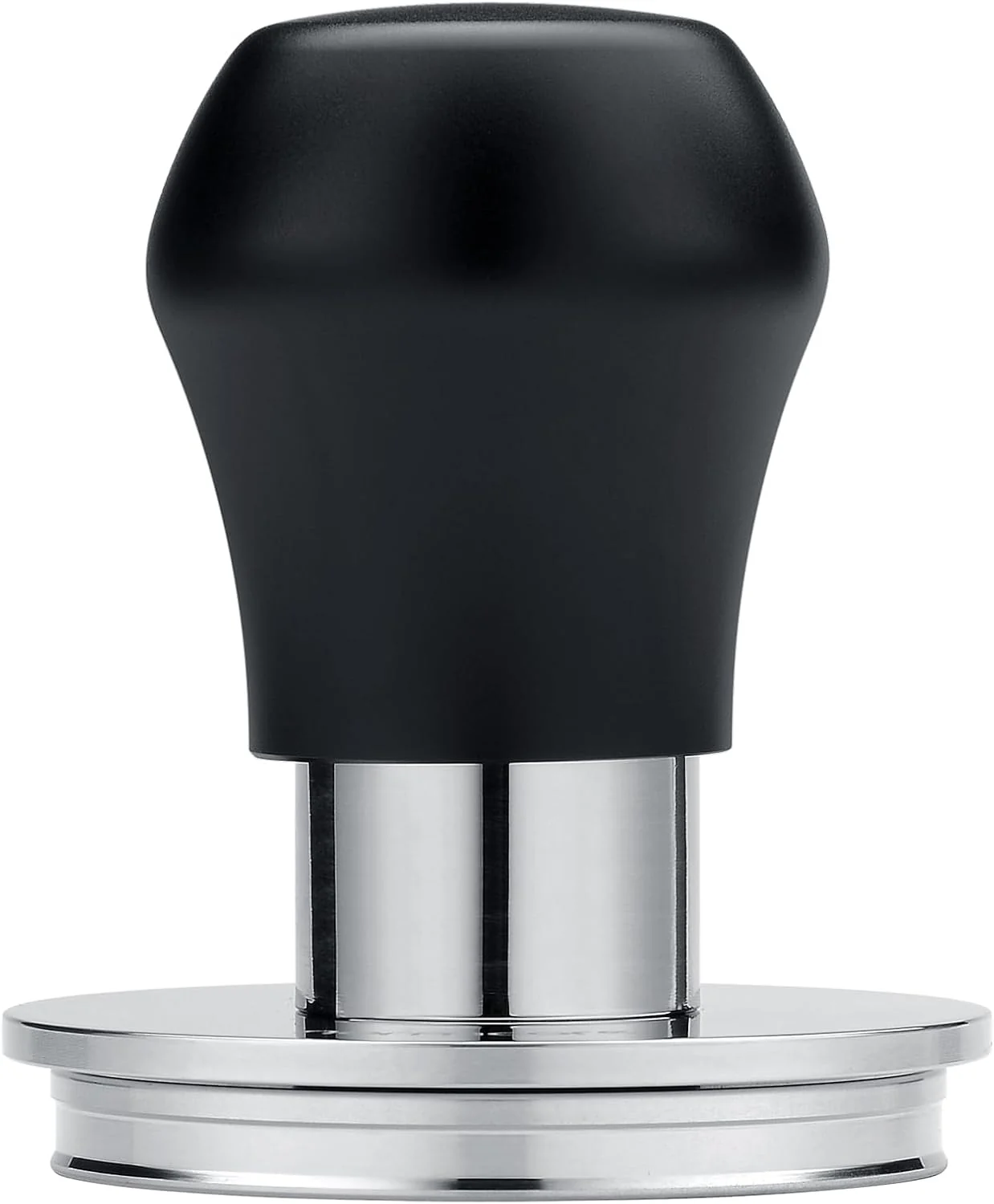 Verified Normcore 57.5mm Coffee Tamper V4.1 Mini Spring-Loaded with Click Feedback 304 Stainless Steel Flat Base Compatible with Lelit Anna Portafilter Comfortable