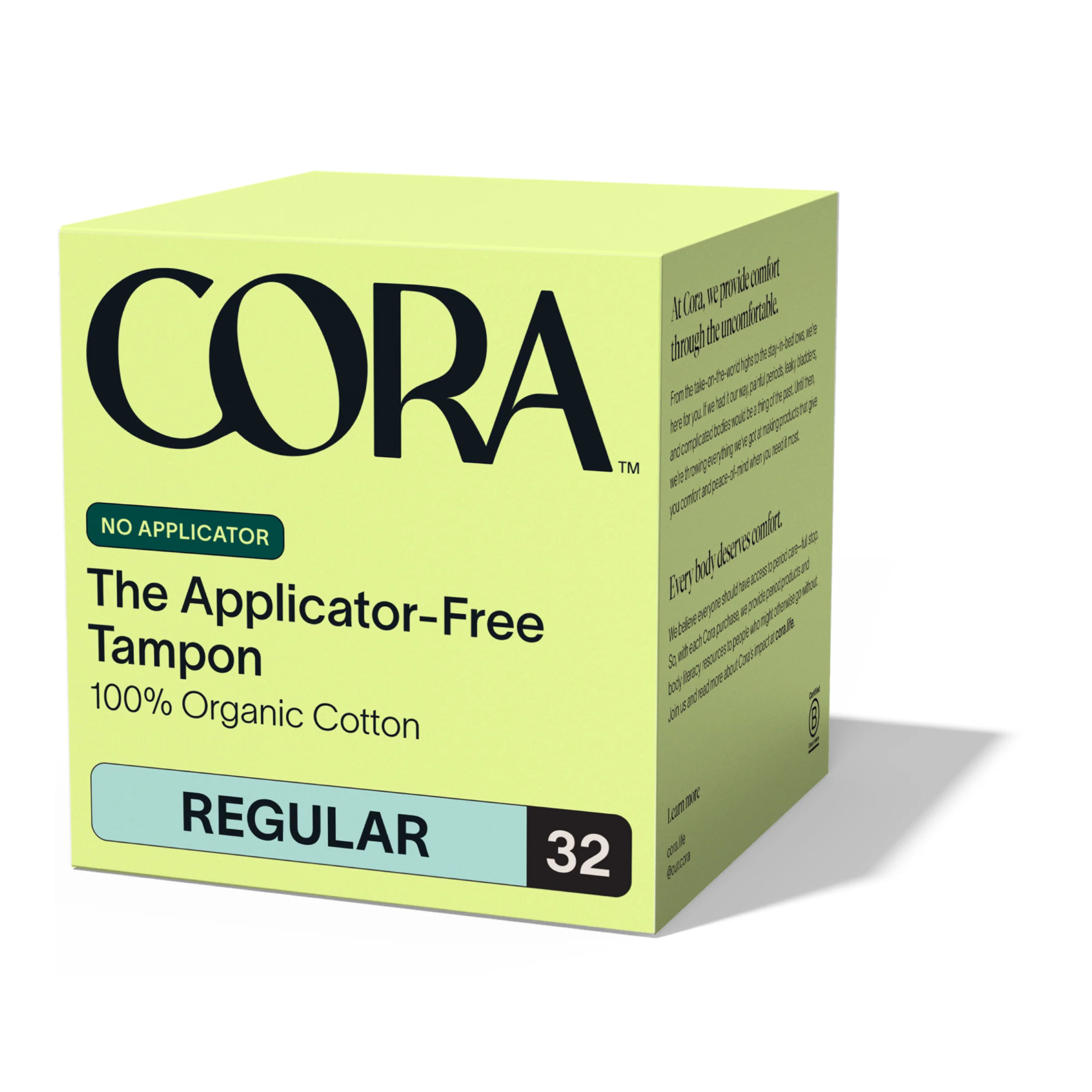 Breathable Cora – Organic Cotton Applicator Tampons Comfortable
