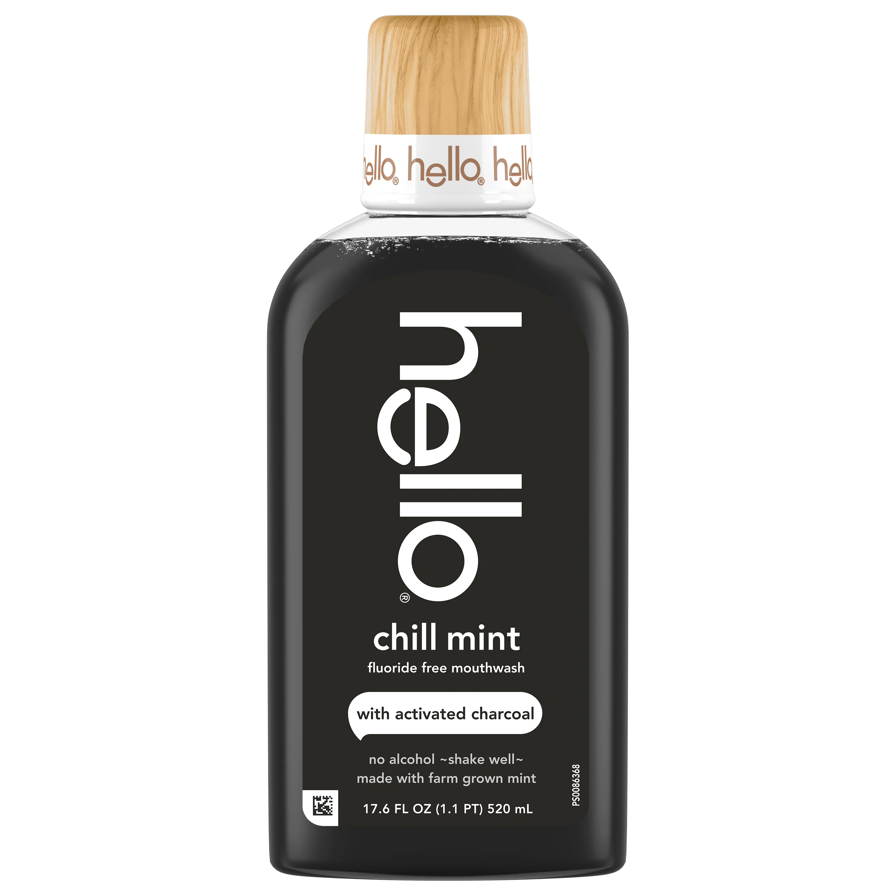 Detailed hello Mouthwash with Activated Charcoal – Alcohol Fluoride Durable