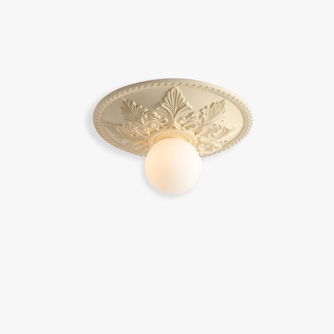 Smart French Carved Ceiling Lamp Excellent