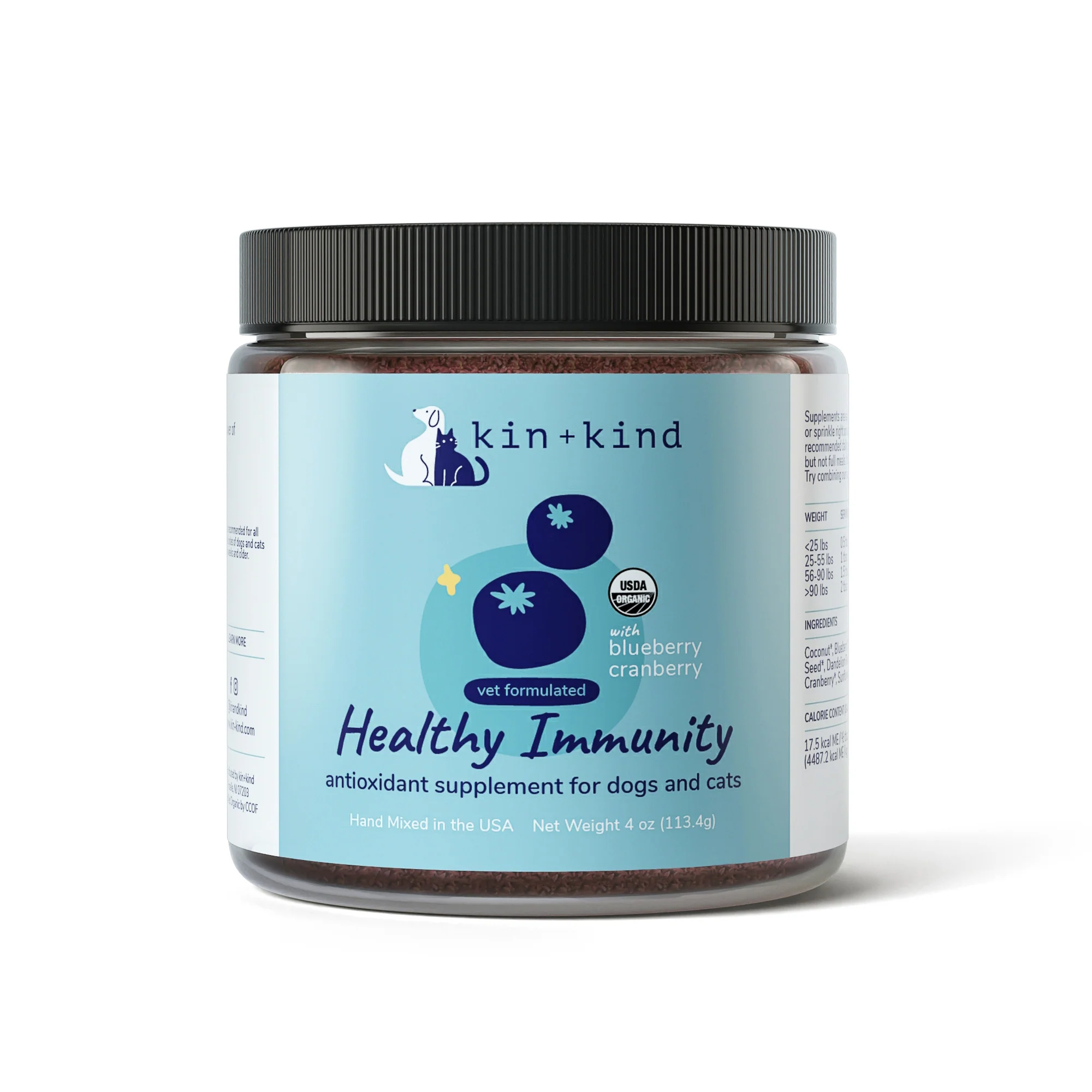 Convenient kin kind Immunity Booster Powder Supplement for Dogs Cats Smooth