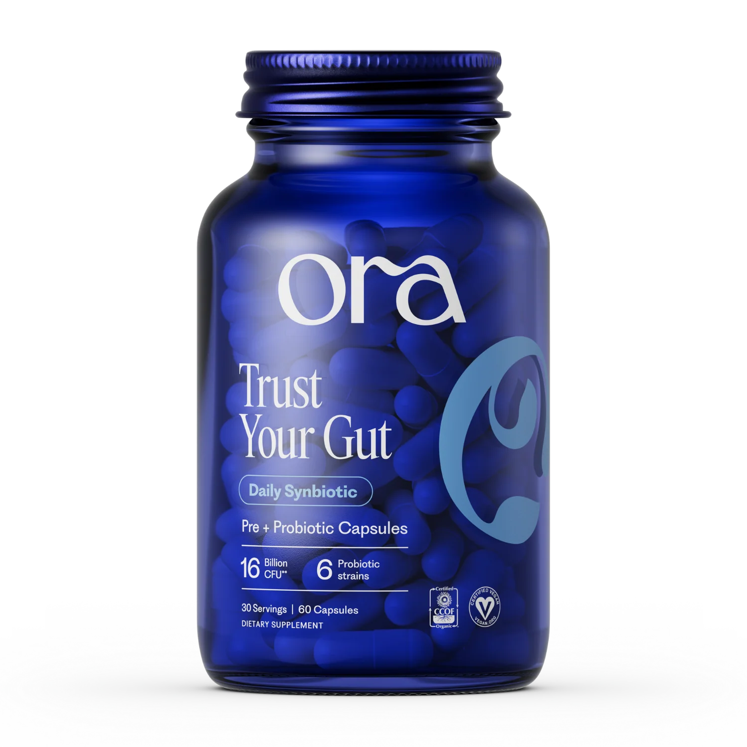 Versatile Ora Organic Trust Your Gut Daily Pre Probiotic Capsule Detailed