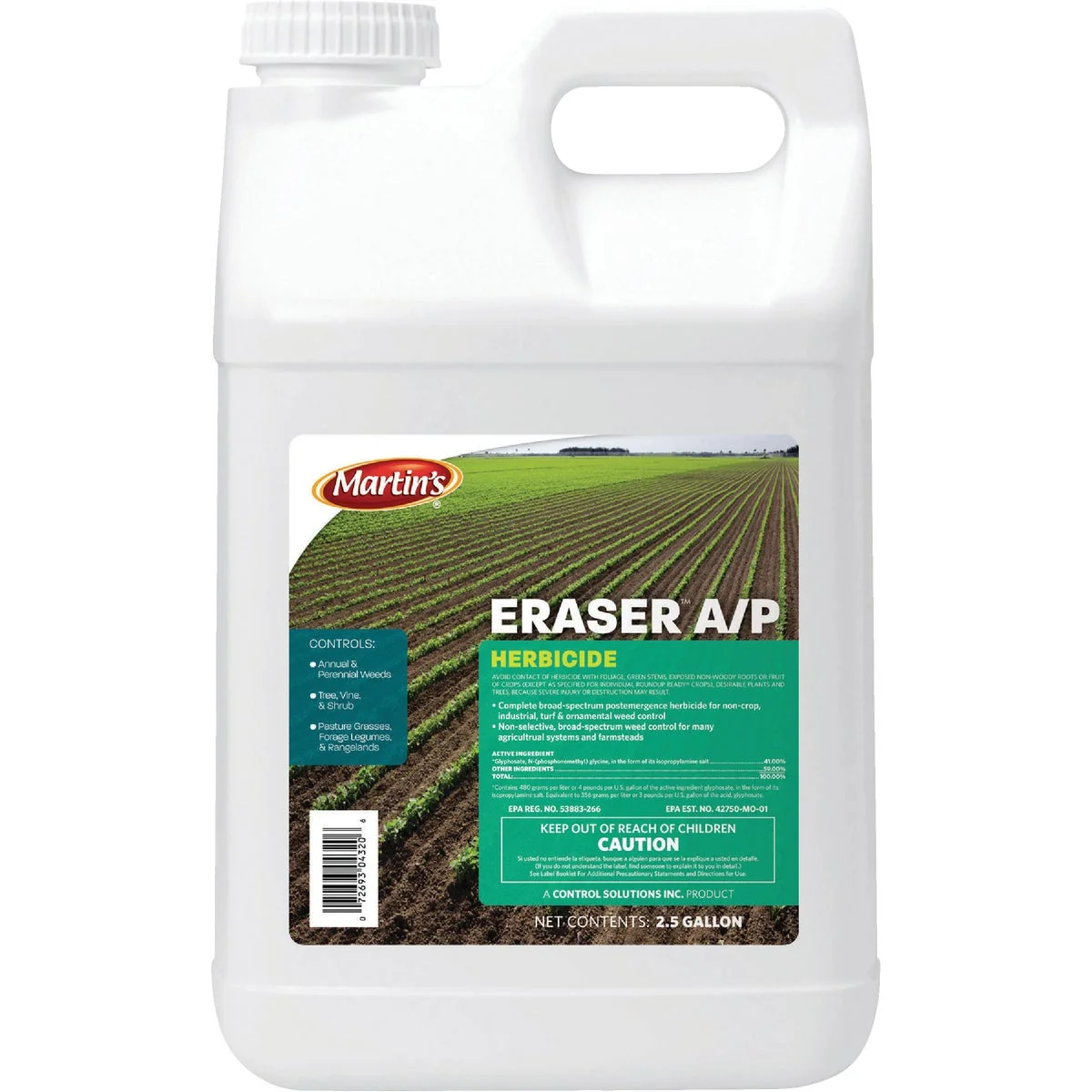 Original Martin’s Eraser A P 2-1 2 Gal. Concentrate Weed Grass Killer Environmentally Friendly