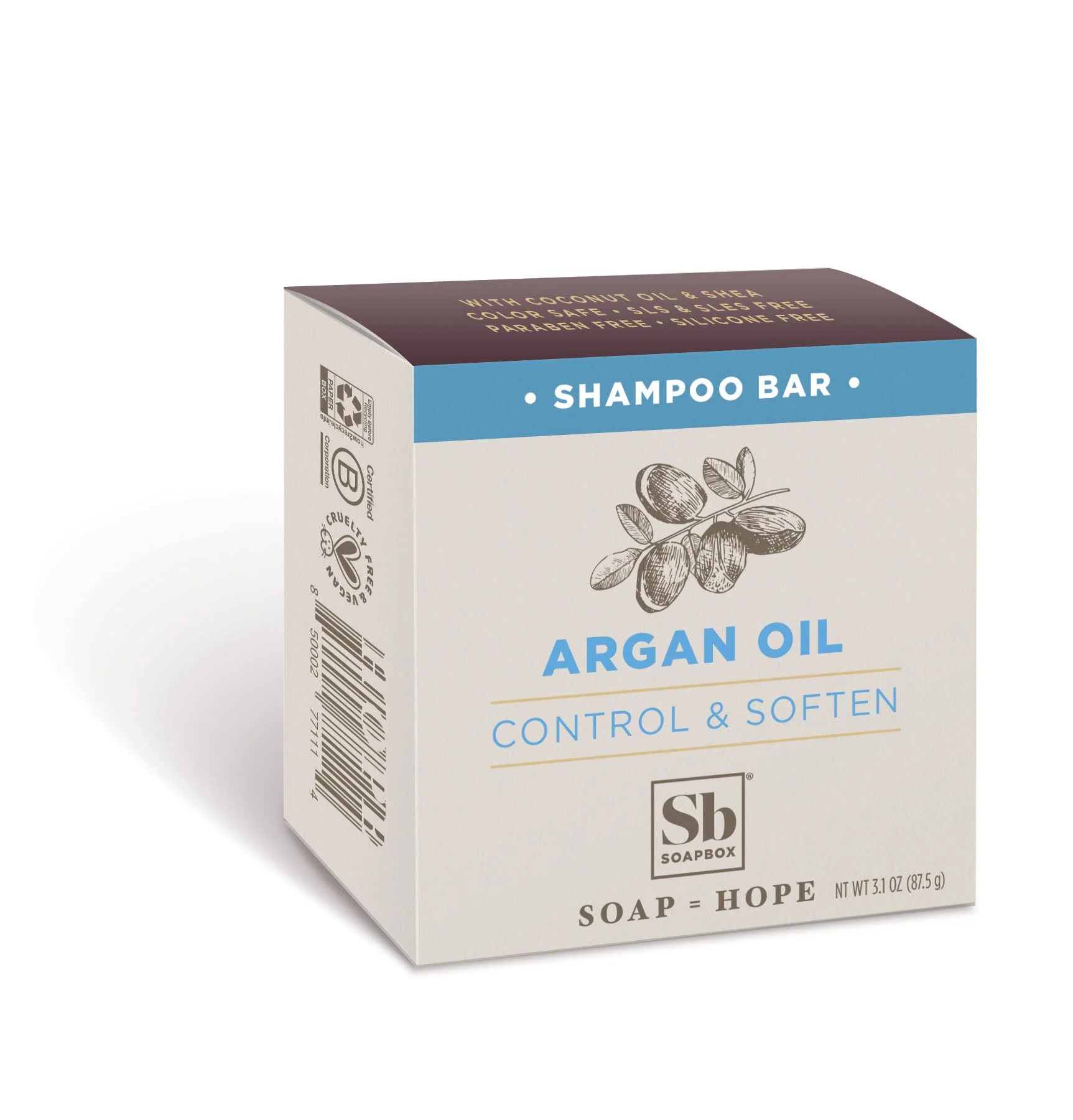Trusted Soapbox Moroccan Argan Oil Shampoo Bar Artisan