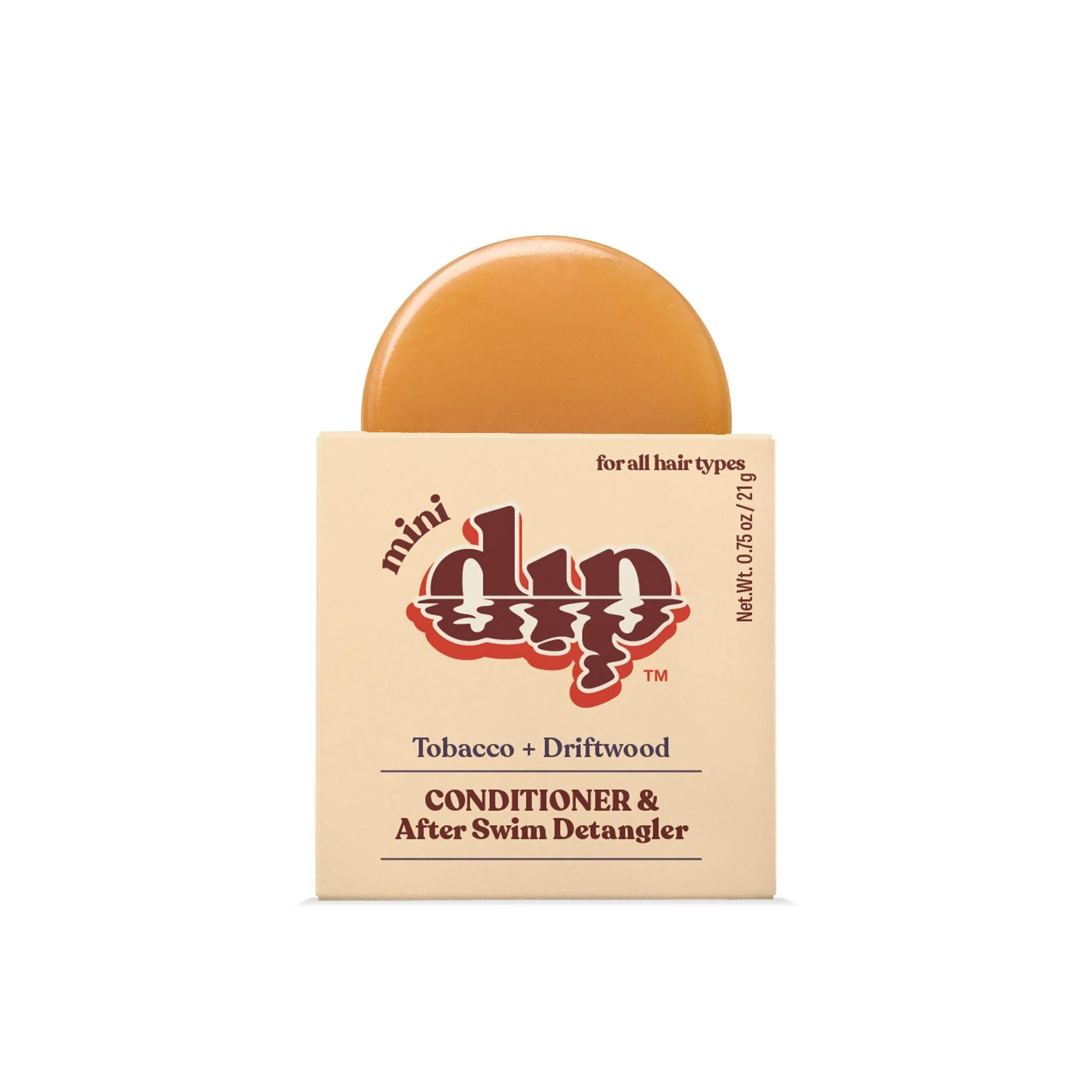 Comfortable Mini Dip Conditioner After Swim Detangler – Tobacco Driftwood Minimalist