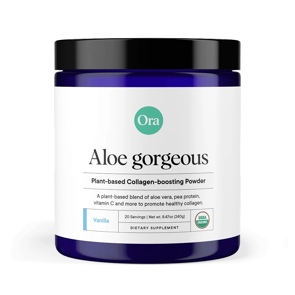 Sophisticated Ora Organic Aloe Gorgeous Vegan Collagen-Boosting Powder Efficient