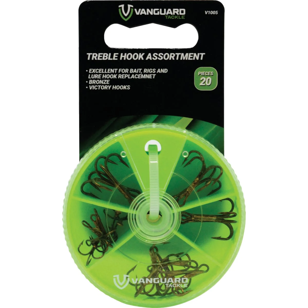 Selected Vanguard Treble Hook Assortment 20-Piece Trusted