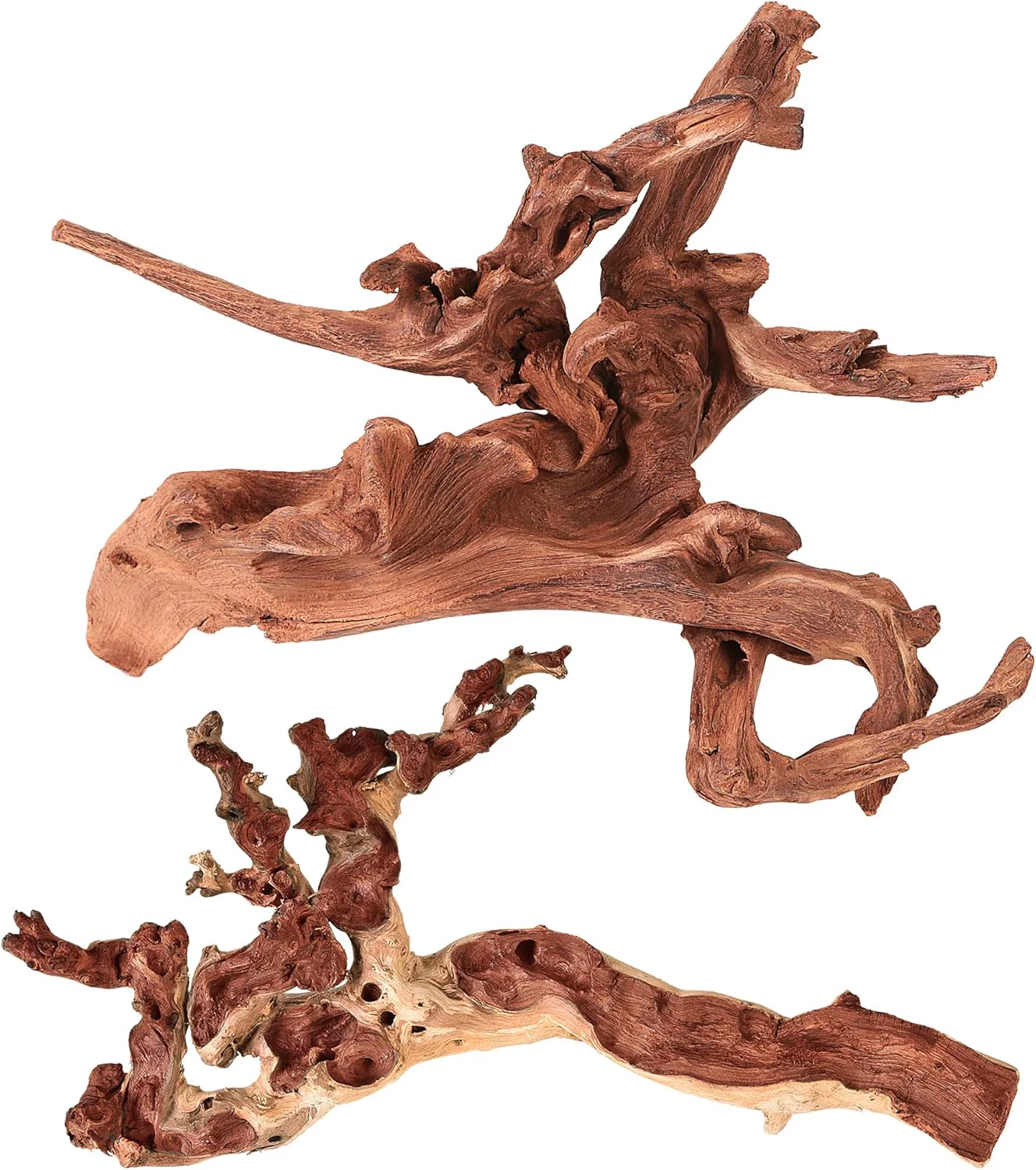 Top-Quality majoywoo Natural Large Coral Driftwood for Aquarium Decor Reptile Decor Assorted Driftwood Branch 9-14 2 Pcs Fish Tank Decoration… Exclusive