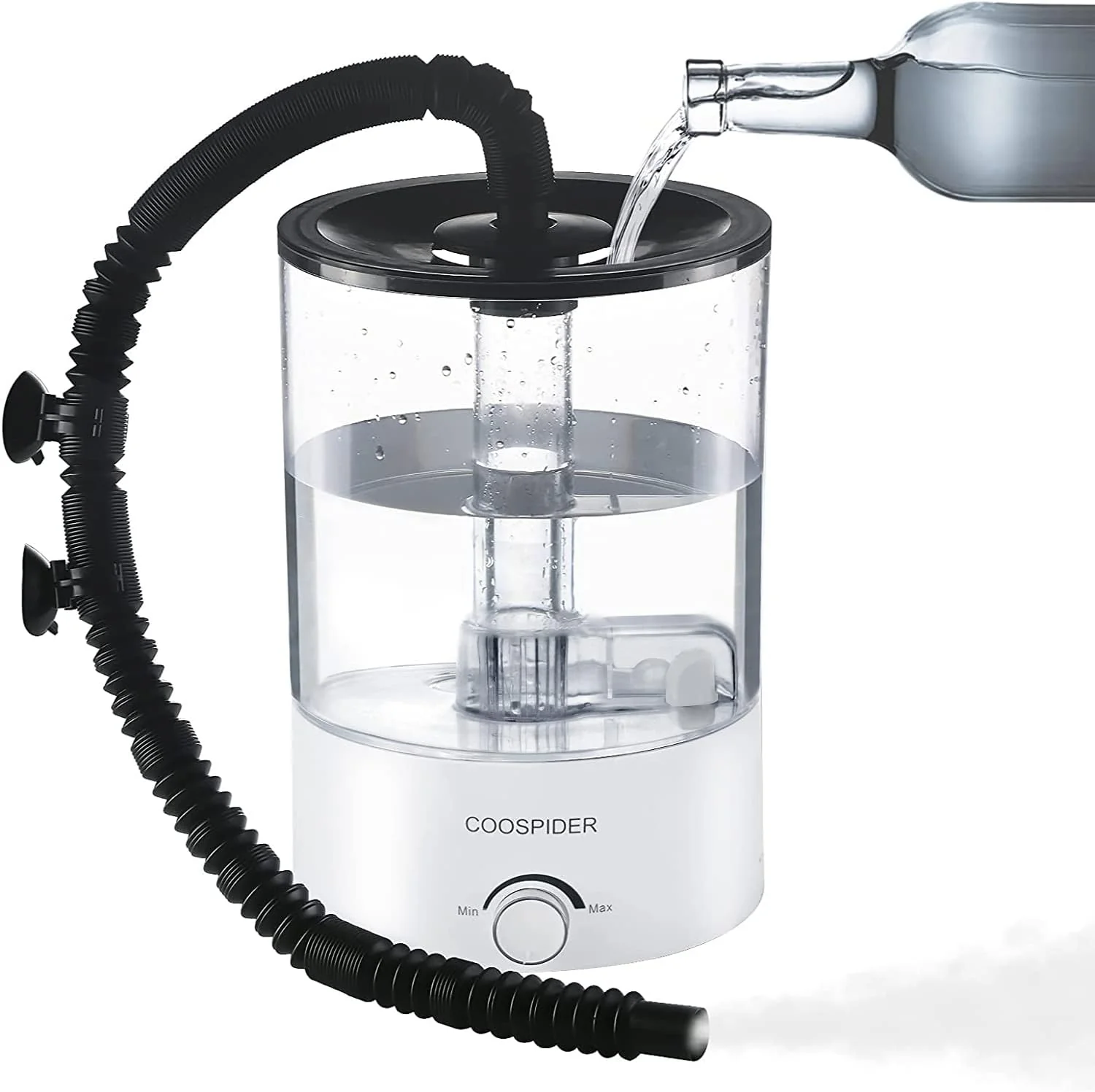 Relaxed Coospider 4.2L Top Fill Reptile Fogger Mister Reptile Humidifier for Reptiles Tank Terrariums Humidifier with Extended Tube Automatic Reptile Misting System for Reptiles Amphibians Herps Vivarium Original