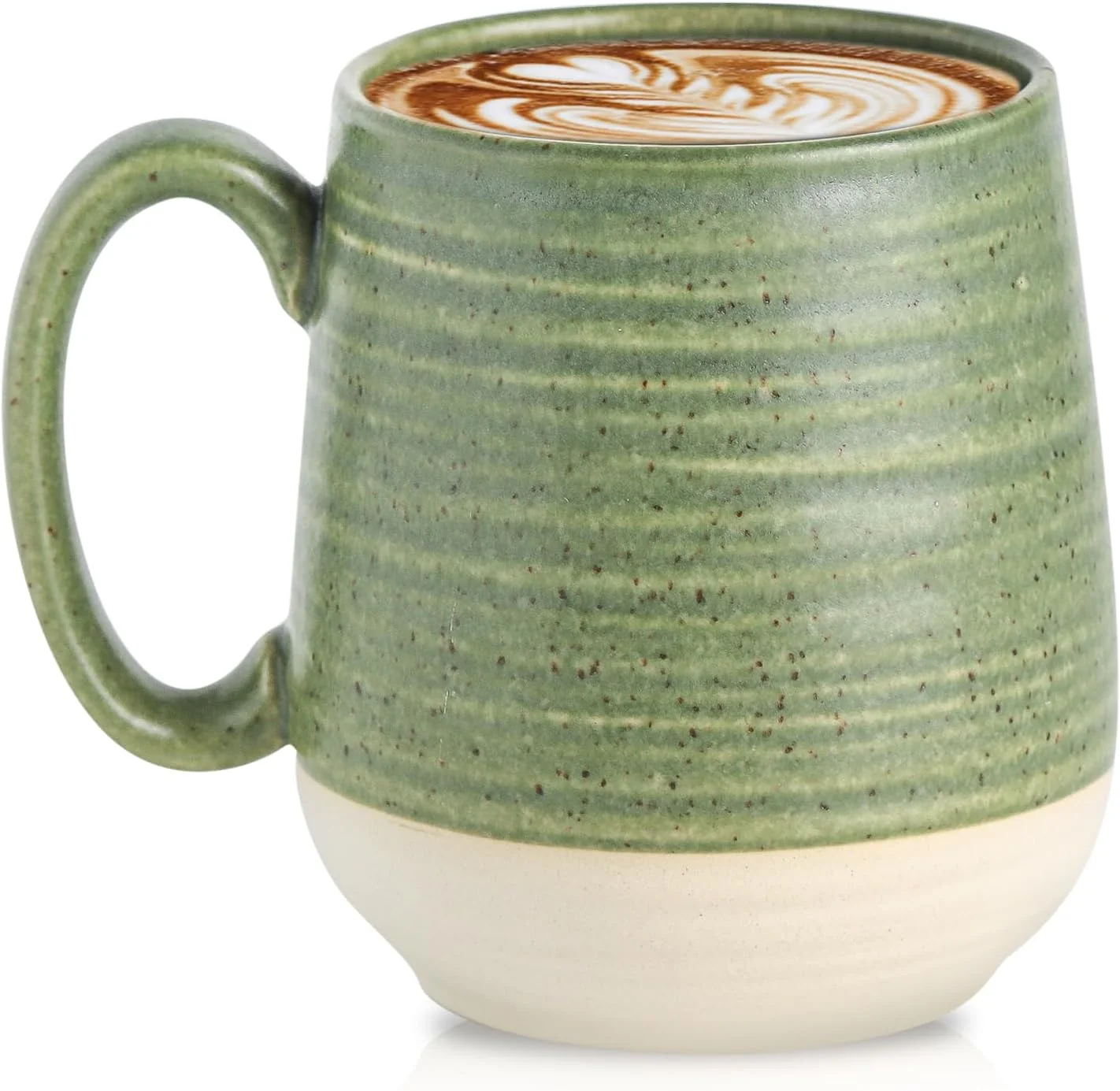 Minimalist Hasense Ceramic Soup Cup With Handle 20oz Large Coffee Cup for Home and Office for Tea Coffee Latte Dishwasher and Microwave Safe Reusable
