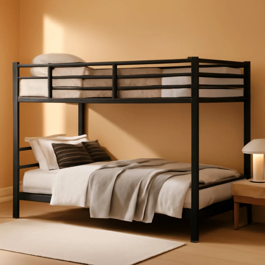 Proven Twin Industrial Strength Metal Bunk Bed Rails System Traditional
