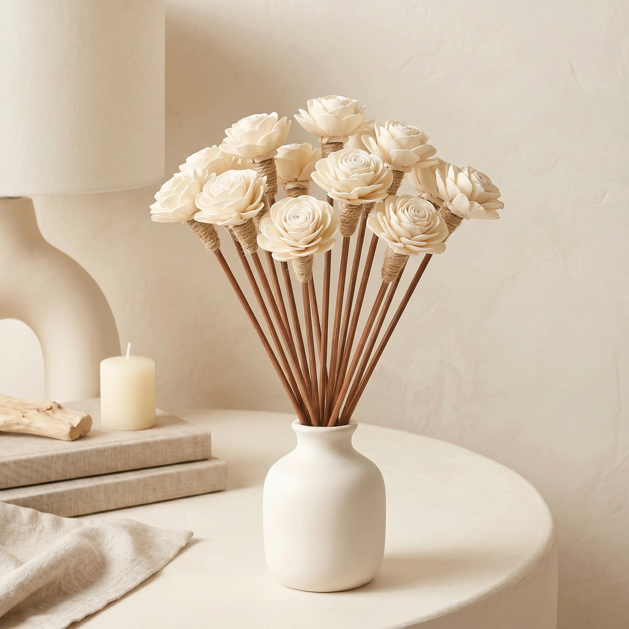Eco-Friendly Sola Wood Flower Reed Diffuser Sticks 9 — 12 Pack Exclusive