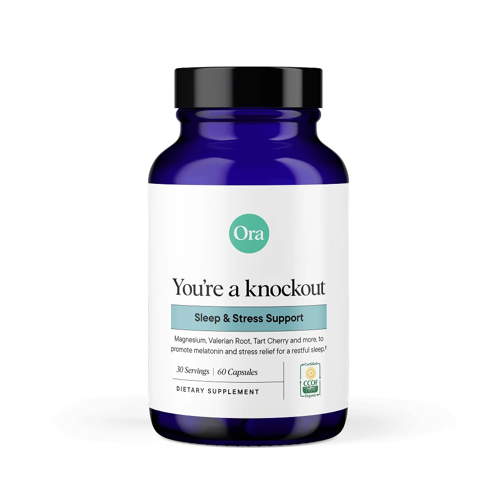 Dependable Ora Organic You’re a Knockout Natural Sleep Support Capsules Reusable