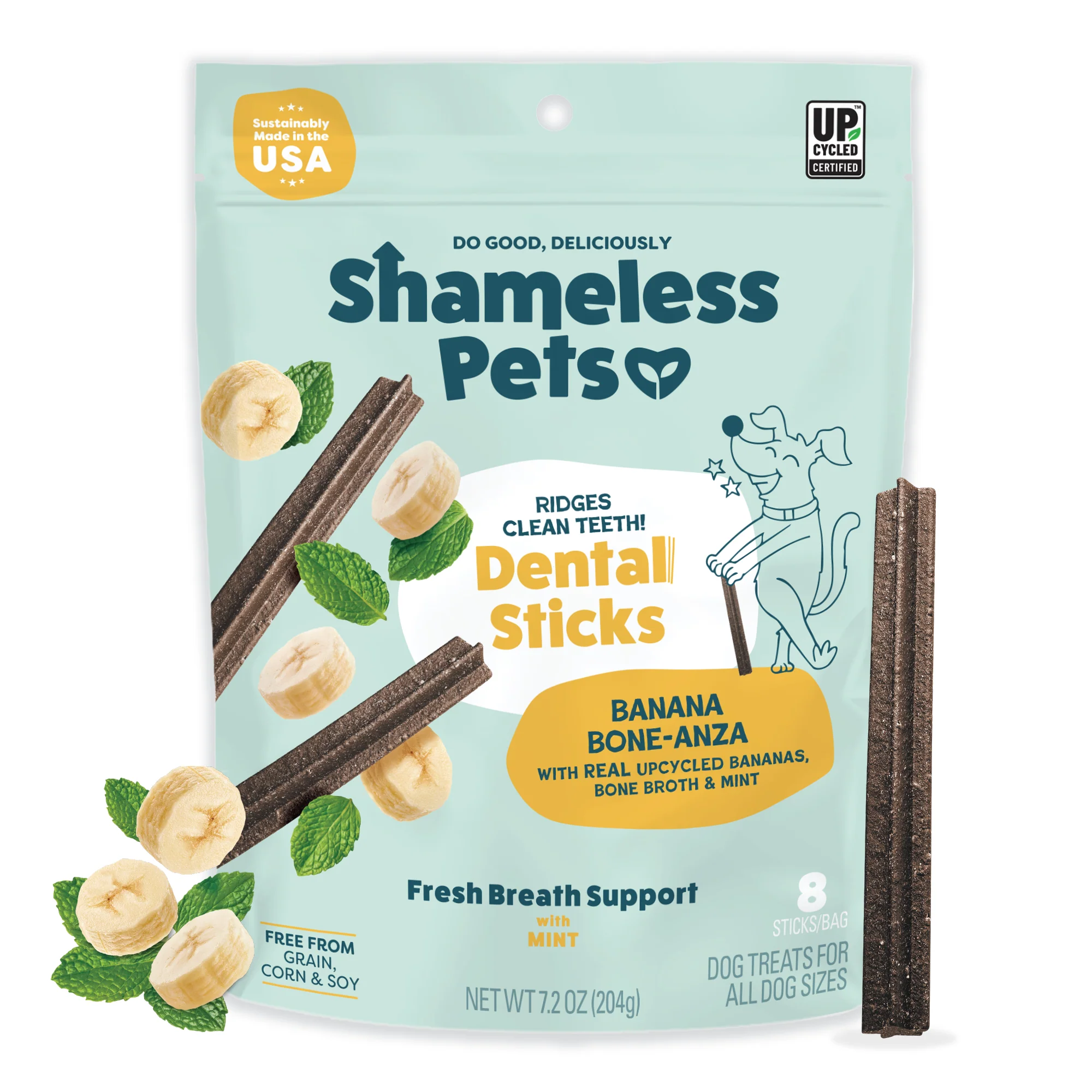 Powerful Shameless Pets Banana Bone-anza Dental Stick Outstanding