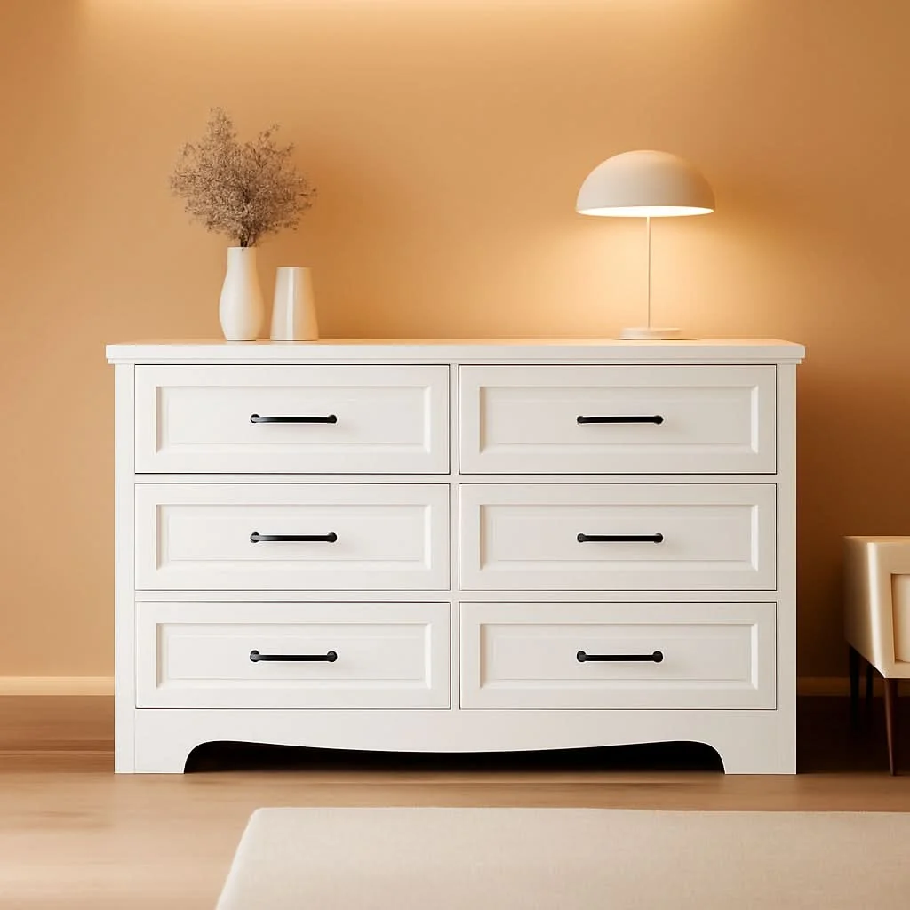 Safe Six Drawer Dresser FortySevenInch Television Console Versatile