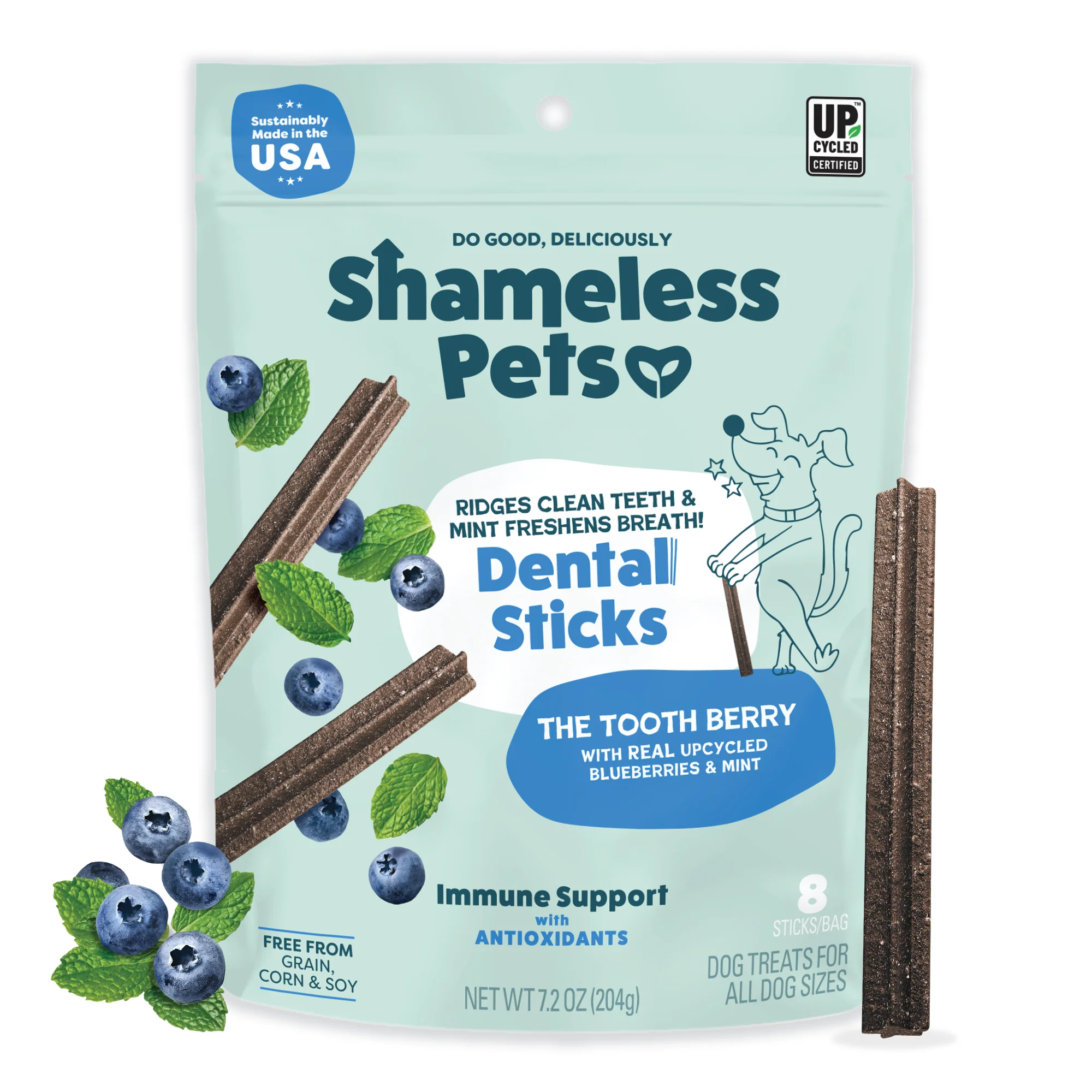 Excellent Shameless Pets The Tooth Berry Dental Stick Casual